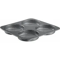 WESTMARK Brotbackform Burger Brötchen Backform, Für 4 Burger Buns, Ø je 12 cm, antihaft-besc