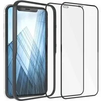 EAZY CASE Displayschutzfolie 2x Schutzglas für Apple iPhone XR, Bildschirmschutz Display Glasfolie 6,1 Zoll Panzerglas Glas 9H Folie