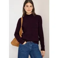 CECIL Stehkragenpullover mit Stehkragen und Loch-Design