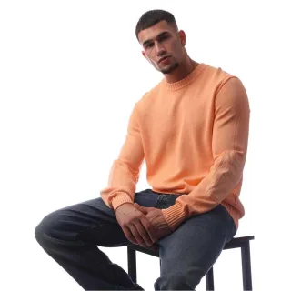 Boss - Pullover Top für Herren, Rundhalsausschnitt, Leger, Regulär (Pastell-Orange)
