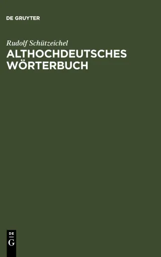Althochdeutsches Wörterbuch