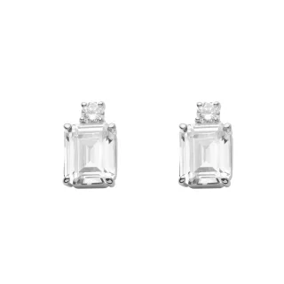 US Polo Assn Jewellery Emy Rhodium-Ohrringe