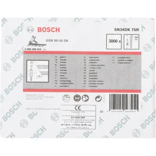 Bosch D-Kopf Streifennagel, blank, gerillt - 2608200016