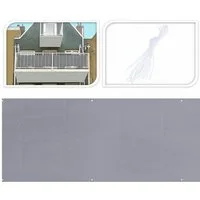 Koopman Balkonsichtschutz Verkleidung 446 cm Grau (Stück, 1-St., Packung) Sichtschutz, Terrassenverkleidung, Balkonverkleidung, 446 cm lang