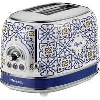 2-Schlitz-Toaster Capri weiß/mehrfarbig, 810 Watt, für 2 Scheiben Toast