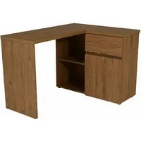 Jahnke Eckschreibtisch CU-LIBRE 125 E, wechselseitig montierbar, viel Stauraum, Breite 117 cm