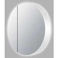 Talos Badezimmerspiegelschrank Talos Silver Picasso Style austauschbare LED-Beleuchtung, Ø80 cm