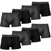 FortyFour Boxershorts Herren Männer Unterhosen Baumwolle Premium Qualität perfekte Passform (Vorteilspack, 8er Pack) S - 7XL
