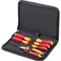 Werkzeug-Set Elektriker rot/gelb, 7-teilig, mit Tasche