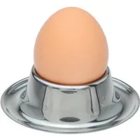 Koopman Eierbecher Edelstahl Rund 1/4 er Set, (Stück, 1-tlg., Packung), 1 Stk, Metall, Ø8cm, Lebensmittelecht, Spülmaschinengeeignet