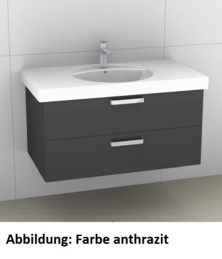 Artiqua 413 Waschtischunterschrank für Preciosa 124200, 124220 Weiß Matt Select, 413-WU2L-K43-7161-1 413-WU2L-K43-7161-171