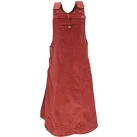 Guru-Shop Minirock Cord-Latzrock, Trägerkleid, Hippierock -.. alternative Bekleidung