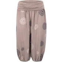 malito more than fashion Haremshose malito Damen Capri Hose mit Print, Haremshose zum Tanzen, Pumphose kurze Pluderhose in modischen Farben Einheitsgröße