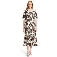 Cartoon Midikleid Damen mit Volant