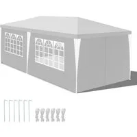 Clanmacy Pavillon Pavillon Partyzelt Festzelt Wasserdicht mit Fenster 3x3m/3X6m