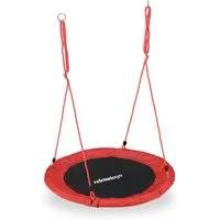 relaxdays Nestschaukel 90 cm, rot