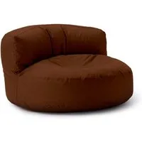 Lumaland Sitzsack Round Sofa Sitzkissen Bean Bag Couch Lounge, inkl. Rückenlehne In-& Outdoor 90x90x50cm