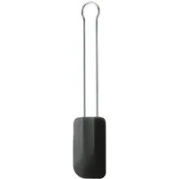 RÖSLE Teigschaber, Teigspachtel, Silikon, schwarz, Edelstahlgriff, spülmaschinengeeignet