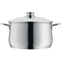 WMF Fleischtopf Diadem Plus, Cromargan® Edelstahl Rostfrei 18/10 (2-tlg), breiter Schüttrand, außergewöhnliches Design, spülmaschinengeeignet