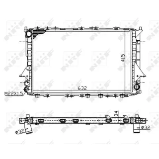 NRF K?hler f?r Antriebsbatterie Audi 100 A6 51320A