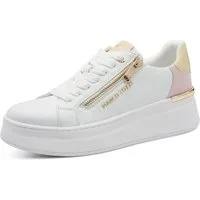 MARCO TOZZI Plateausneaker Freizeitschuh, Halbschuh, Schnürschuh mit Außenreißverschluss