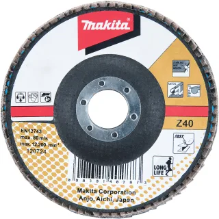 Makita Fächerschleifscheibe 180mm Z40 - D-27539