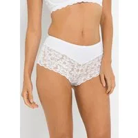bonprix Panty klassischer Stil, feine Spitze mit Blumenmotiv, bequeme Passform
