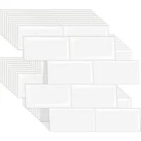 Agger Küchenrückwand Selbstklebende Metro-Fliesen, Klebefliesen als Spritzschutz, (10-tlg), für Küche & Bad (10er-Pack, 32x27 cm, extra starke Ausführung)