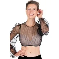 MarJo Dirndlbluse Dirndlbluse - KINDING - offweiß, schwarz