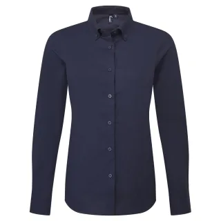 Premier - "Supreme" Hemd für Damen Langärmlig (Marineblau)