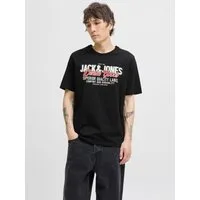 Jack & Jones Rundhalsshirt JJELOGO TEE SS O-NECK 2 COL AW25 SN