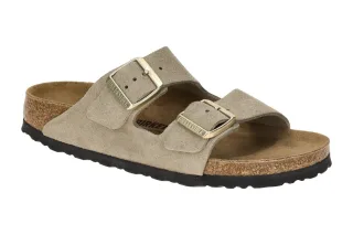 Birkenstock 1030269 Arizona BS Beige Taupe Damen Pantoletten mit Glitzer