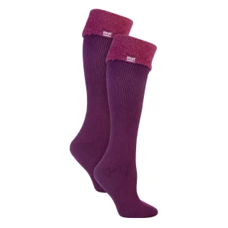 Damen 2er-Pack Wellington Socken mit weichem, gebürstetem Innenfutter