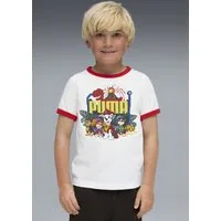 PUMA T-Shirt X PAW PATROL RINGER TEE Regular Fit, Kurzarm, für Kinder, mit Rundhalsausschnitt