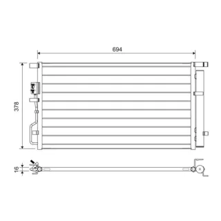 Valeo Klimakondensator Hyundai Tucson Kia Sportage 822614