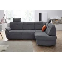 sit&more Ecksofa Sonoma, L-Form, B: 246 cm, Bettfunktion & Bettkasten optional, Federkern, komfortable Sitzhöhe 45 cm, frei im Raum stellbar