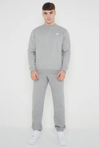 Nike Herren Club Fleece Full Trainingsanzug Set Grau