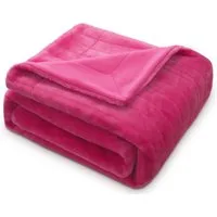 Natura Balance Tagesdecke Decke pink 1,8 kg Kuscheldecke 150x200 Tagesdecke, sehr schwere Kuscheldecke. 1,8 Kilo.