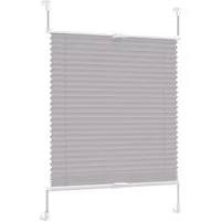 OUBO Plissee Ohne Bohren klemmfix Weiß, Klemmträger, Easyfix Faltrollo mit Klemmträger, Klemmfix ohne Bohren, Lichtschutz,einfache Montage