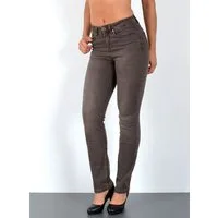 ESRA Straight-Jeans Premium High Waist Jeans Damen Straight Leg Hosen Stretch-Jeans G8 Straight Leg Damen Jeans High Waist Hose Stretch Regular Jeanshose