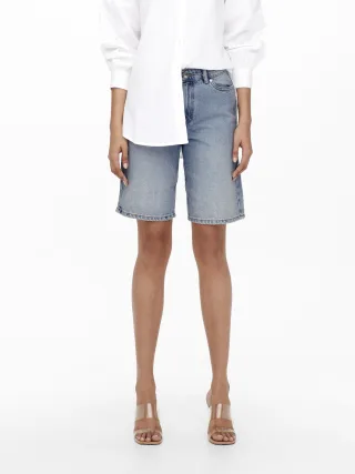 ONLY - ONLSONNY HW WIDE DNM SHORTS NOOS light blue denim - Gr. - M