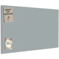 Primedeco Memoboard Metall Grauer Hintergrund III – beschreibbar & magnetisch, (Inklusive Stift, Magnete und Montagematerial, 1-tlg., 9 verschiedene Größen), Magnetisch und Beschreibbar