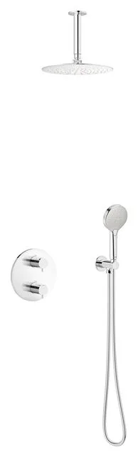 Damixa Silhouet HS 2 - Unterputz Thermostat Duschsystem, Chrom, 571240000 571240000