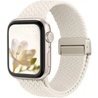 Fintie Smartwatch-Armband Geflochtenes Armband für Apple Watch 11 10 9 8 7 6 5 4 3 2 1 SE 3/2/1, Damen Herren Elastisches Nylonband für Apple Watch 40mm 41mm 42mm 38mm