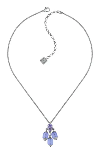 konplott - Kette - Crystal Snake blau/lila