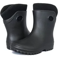 Fortmen Federleichte EVA Gefütterte halbhohe Gummistiefel Damen Thermo 36-41 Gummistiefel wasserdicht