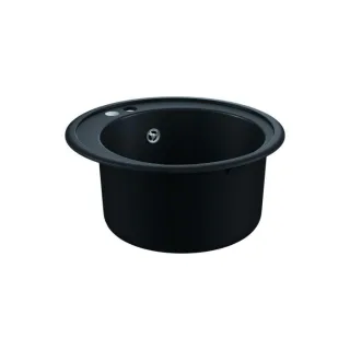 Grohe K400 Komposit-Einbauspüle 31656AP0 rund, d= 510mm, 1 Becken, granit schwarz