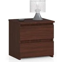 Raumhirsch Furniture Nachttisch praktisch & stilvoll - Nachtschrank - Nachtkommode, Maße: 40x40x35 cm, 2 Schubladen, Soft-Close