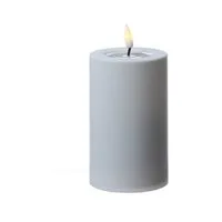 Deluxe Homeart LED-Kerze MIA für Außen 3D Flamme flackernd H: 12,5cm D: 7,5cm weiß outdoor (1-tlg)