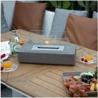 MODENO Tischfeuer KIRA Ethanol Tischfeuerstelle, Tischkamin, Dekokamin, Betonsockel